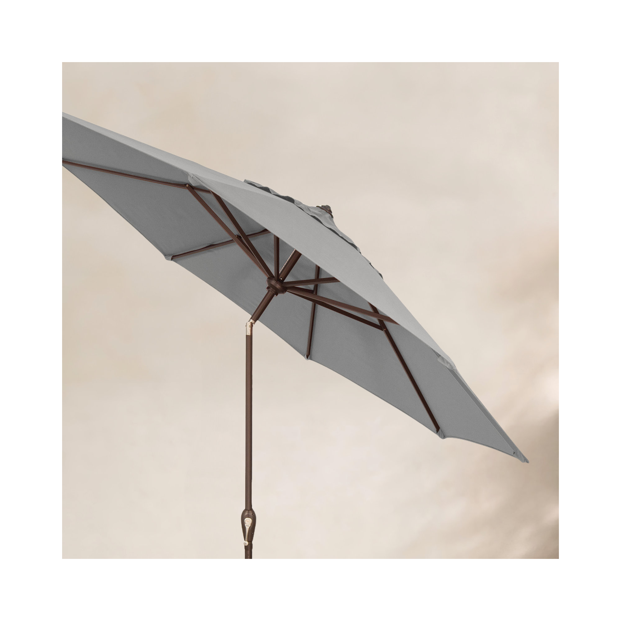 Colete 9' Market Sunbrella® Umbrella, Cast Silver, Bronze