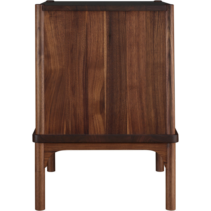 Walnut Grove 1 - Drawer Solid Wood Nightstand