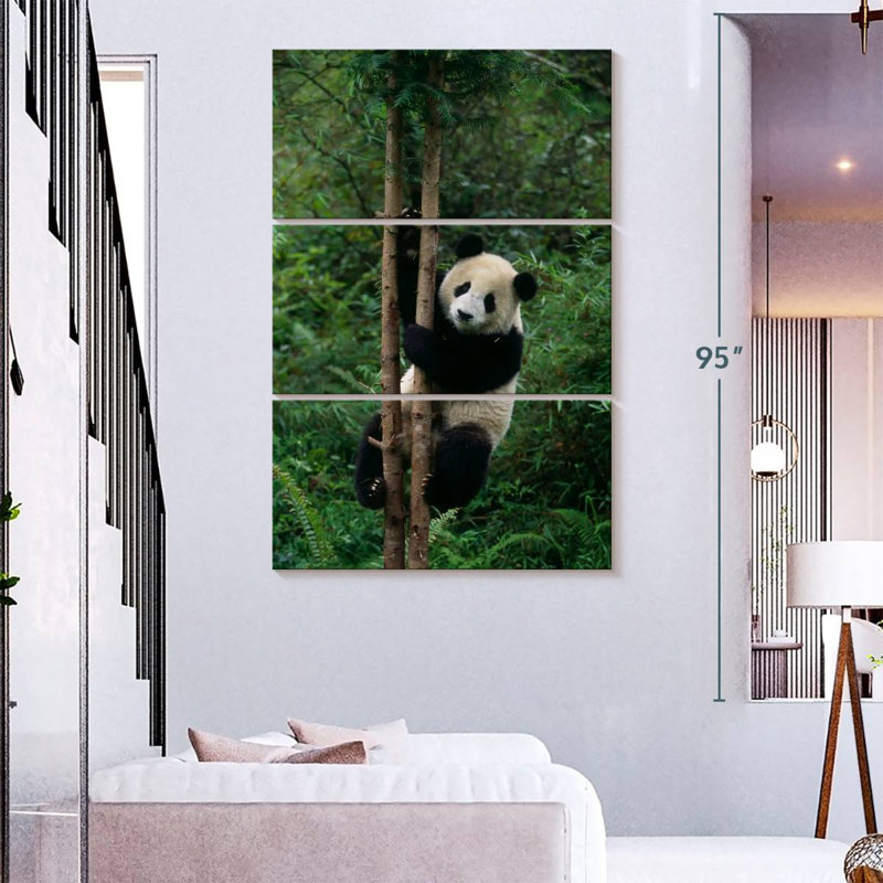 Brampt Climbing Panda, 74" H x 48" W