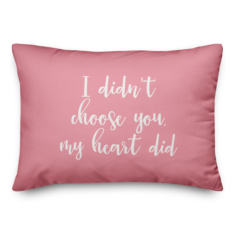  Coussin décoratif I Heart, Rose
