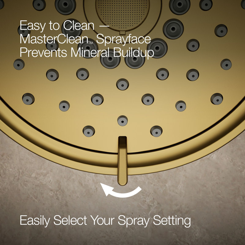 Kohler Purist Performance Showering Kit, 2.5 GPM Multifunction Showerhead and Handshower Package, Three Spray Settings