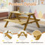 Table de pique-nique et banc pour enfants avec parasol-1369009291