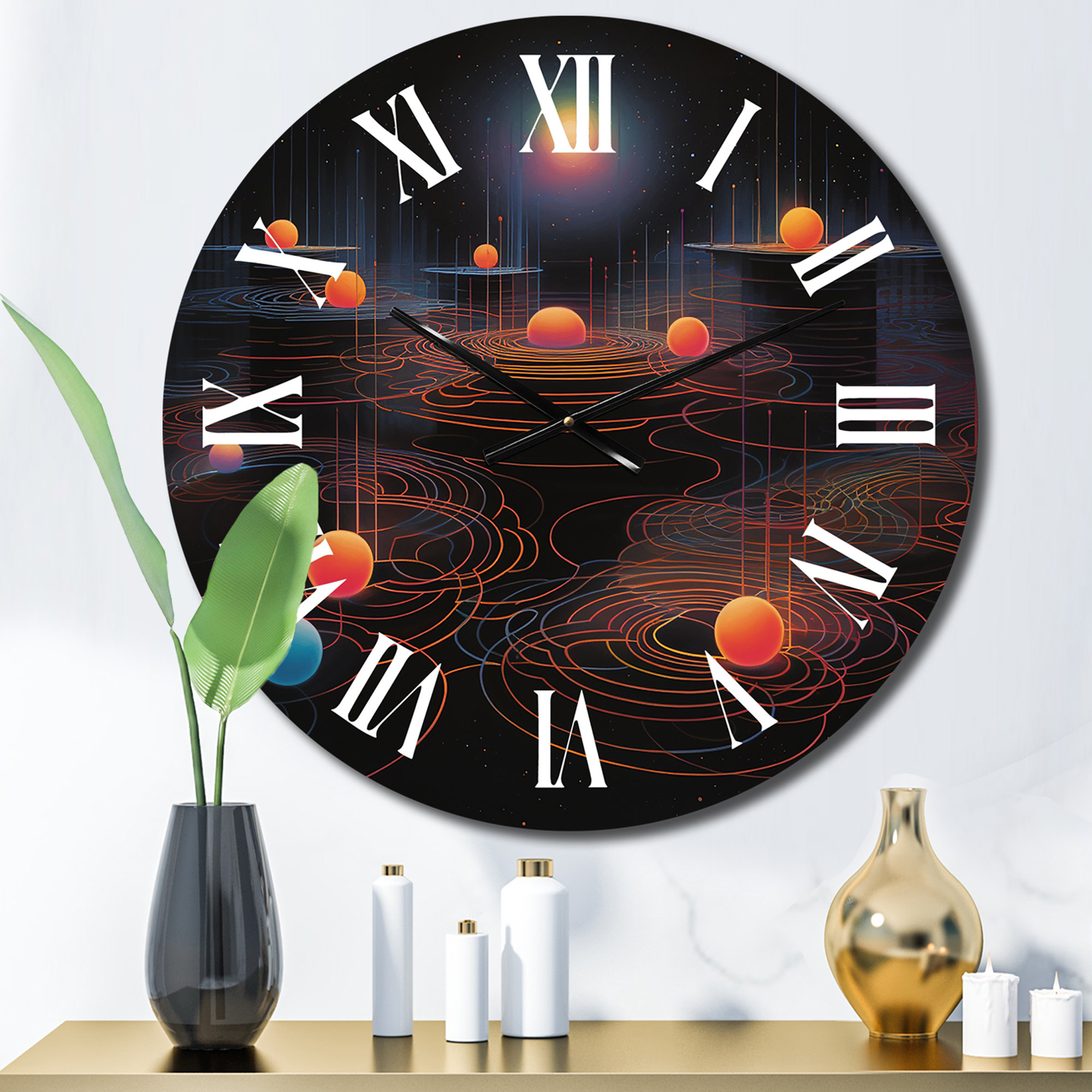 Design Art Full Moon Vision In The Dark Night Of The Soul I Abstract