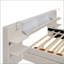 Grand lit plateforme tapissier avec lumières de lecture