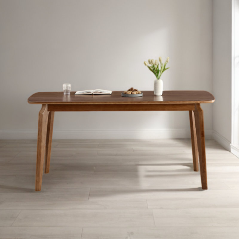 Burmah Ash Solid Wood Dining Table, 31.49" W x 55.11" L