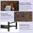 Coffee Bar Cabinet Station - Farmhouse Small Coffee Stand Station With Doors, Rustic Storage Organizer For Kitchen, Buffet Sideboard Cabinet Table For Home, Office, Corner, Bar, Espresso