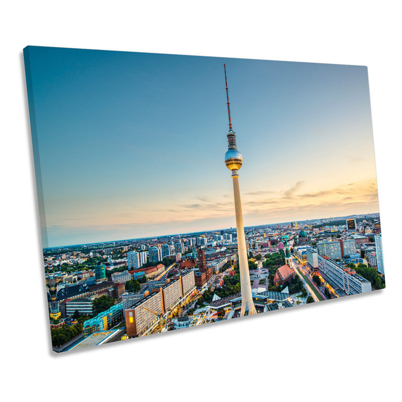 Berlin Cityscape Skyline - Wrapped Canvas Art Prints, 30.5cm H x 45.7cm W