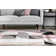 Tapis rose / gris / noir Clyte