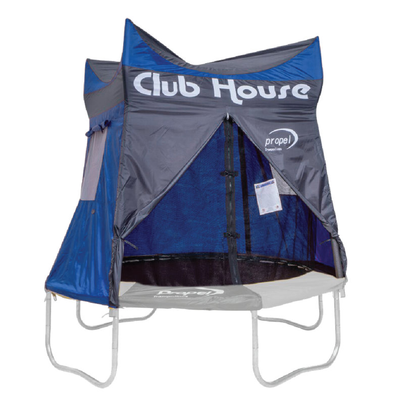 Propel clubhouse de 7 pi pour trampoline bleu, H 69 po x l 84 po x P 84 po