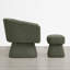 Fauteuil d'appoint pivotant à 360 ° avec repose-pieds Comfy-130133099