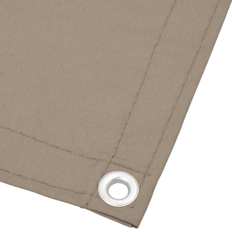 Dakota Fields Balcony Screen 100% Polyester Oxford, Taupe, 800cm H x 75cm W