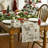 Trees Deer Bells Snowflake Christmas Table Runner