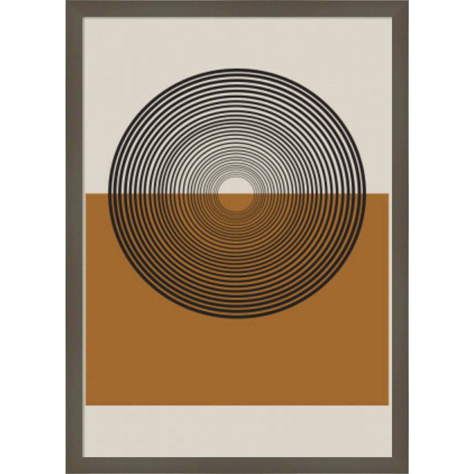Retro Landscape by The Miuus Studio, Gray, 25" H x 18" W x 1" D