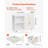 3 Drawer Wooden File Cabinet Mobile Filing Cabinet With Light Strip White