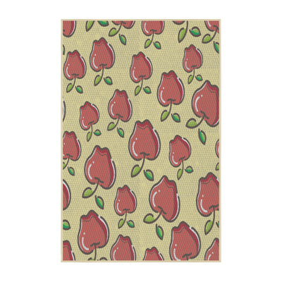 Tapis décoratif rose péttry