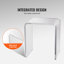 Table d'appoint en acrylique, idéale pour le salon ou le bureau, table d'appoint en Lucite en forme de C, table d'appoint transparente en acrylique pour boissons, nourriture, chambre ou bureau