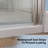 32-34 in.W x 72 in.H Bifold Frameless Glass Shower Door, Folding Frameless Shower Door-72034503