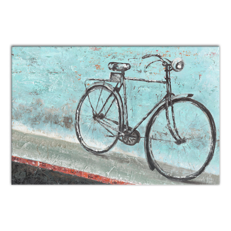 « painted black bike », impression sur toile