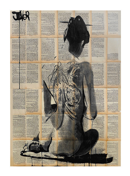 Loui Jover - Painting, 40cm H x 30cm W, No Mount