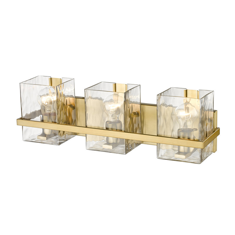 Meuble-lavabo 3 lumières Arene, Or moderne, 3 Lights, 7"H x 22.25"W x 5.5"D