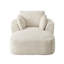 Canapé de 65 po sans os avec compression, méridienne intérieure, canapé rembourré en velours côtelé, canapé-lit Cloud, fauteuil de lecture surdimensionné pour le salon, aucun assemblage requis-115669677