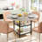 Manresa Round Dining Table for 4-6, Round Dining Table with Storage-1009892981