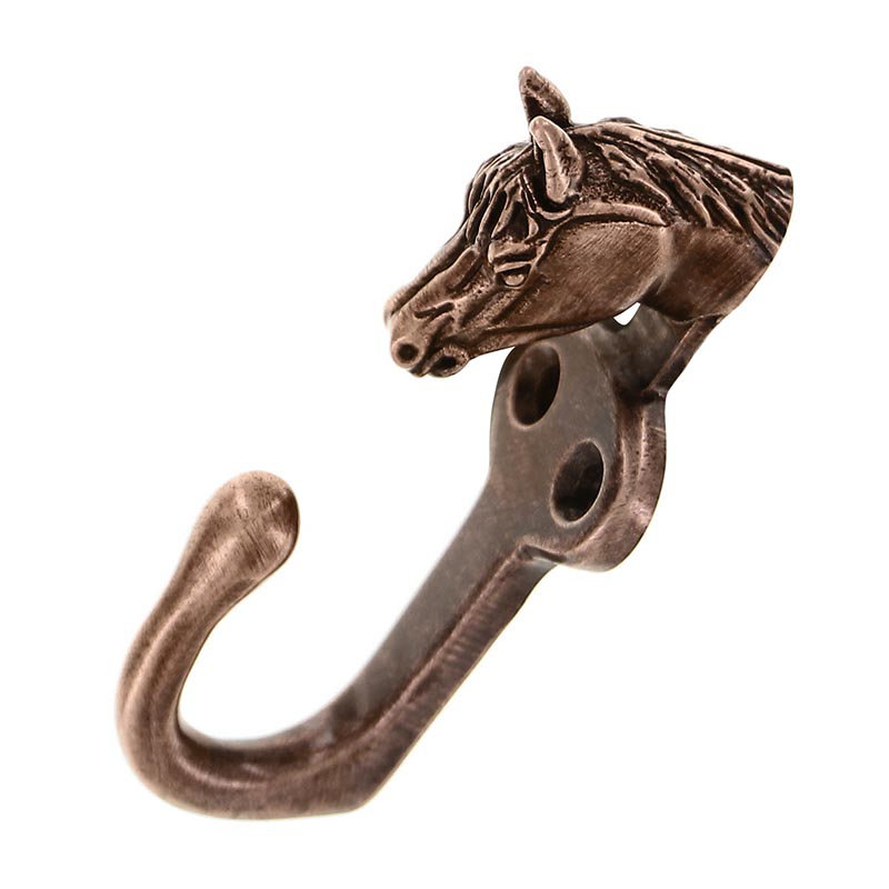 Equestre Wall Hook, Antique Copper
