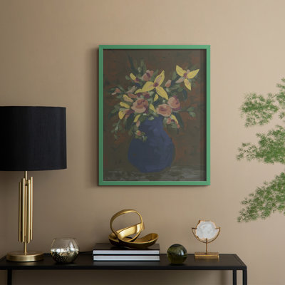«Dark Bouquet I», reproduction encadrée - bois massif