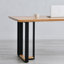 Bureau rectangulaire en bois massif Burlywood-1844756785