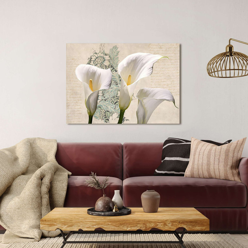 " Panel: Three Callas" By Elena Dolci, 40cm H x 60cm W