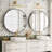 Molly Easy French Cleat Mounting Metal Alloy Wall Round Vanity And Dresser Bathroom Mirror-106917549-106917547