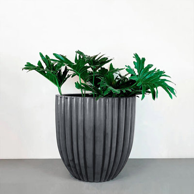 Atene ECOBO EcoFreindly Round Pot Planter, Onda IndoorOutdoor use, Four season Use