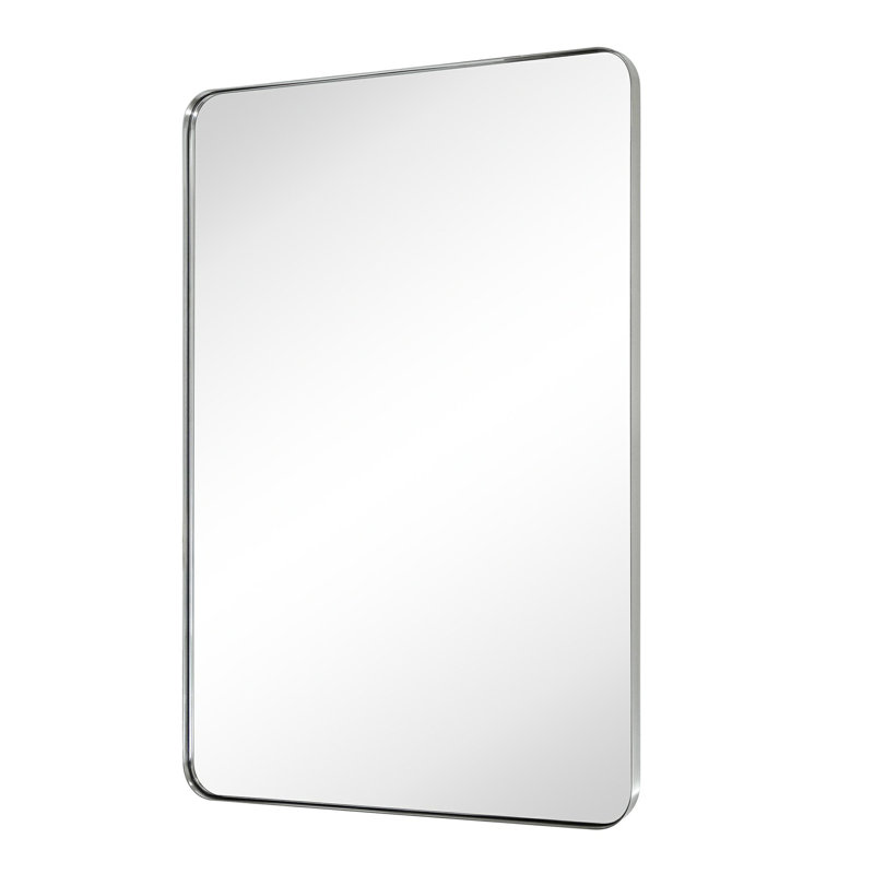 Miroir de salle de bain Javeion, Nickel brossé, 48 po x 30 po