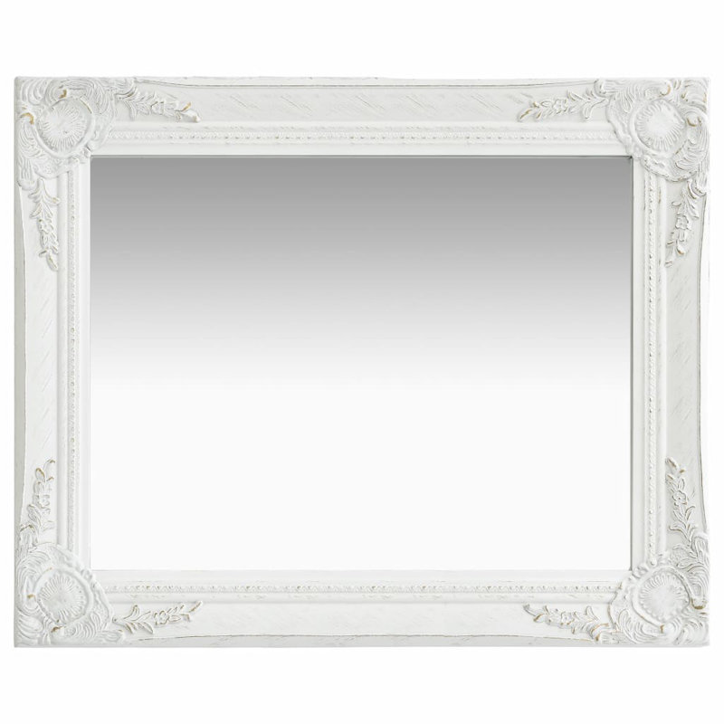 Ginter Rectangle Mirror, White, 50cm H x 60cm W