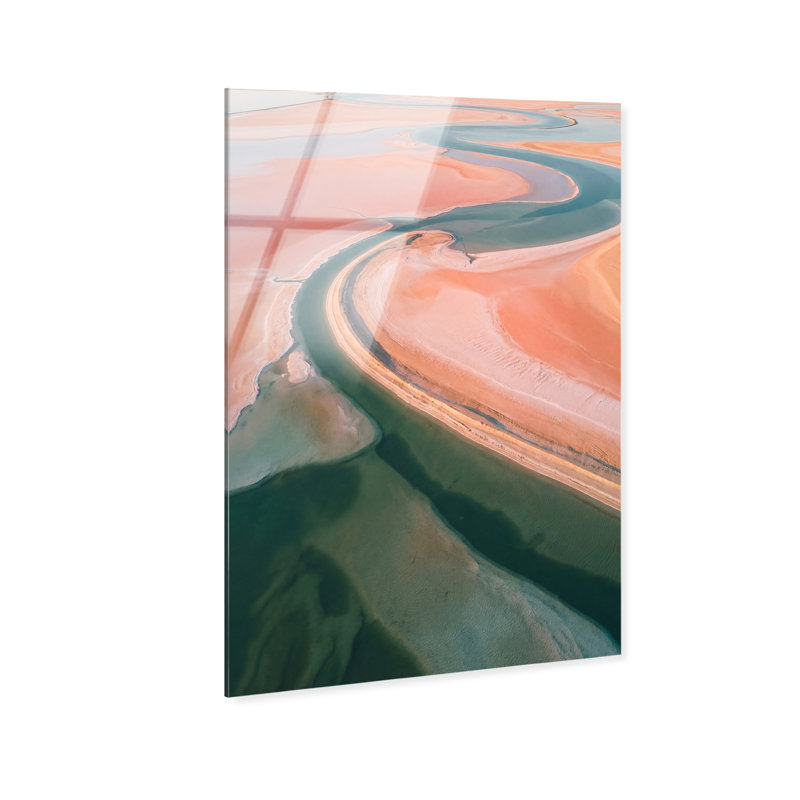 Peach Sand Print by Oliver Gal, 10"H x 15"W, High-Gloss Acrylic Print