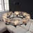 Mrytle 8 - Light Dimmable Luxurious Drum Crystal Chandelier-2078030922