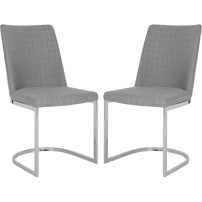 Chaise d'appoint grise Lupold