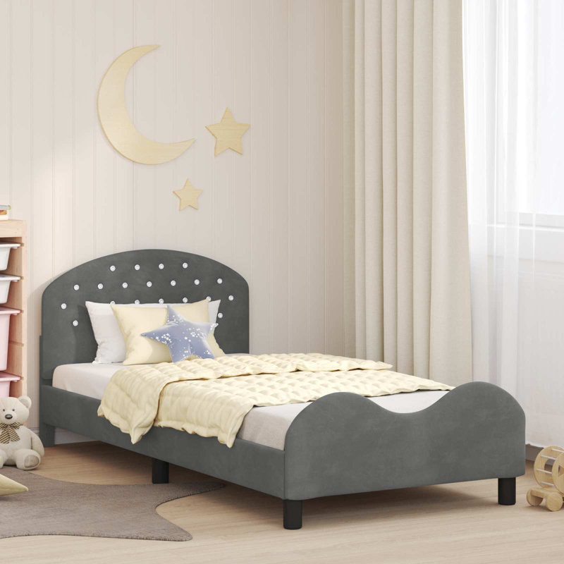 Bed Frame, Single (3'), Dark Grey