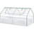 Garden Bed With Galvanized Construction And Greenhouse - Silver, 6' X 3', For Cultivating Colorful Fruits Veggies Cover Growing Tasty