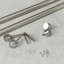Tringle à rideaux Cappa pour fenêtres, réglable, de 168 cm à 305 cm, nickel-94237689-94237690