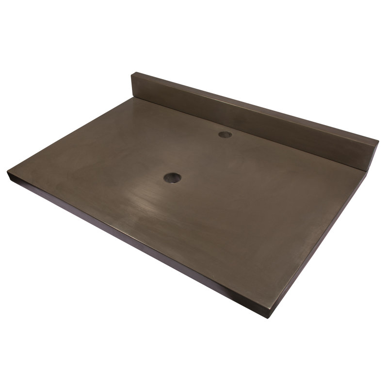 Plateau de meuble-lavabo simple 31 po Eden, Anthracite