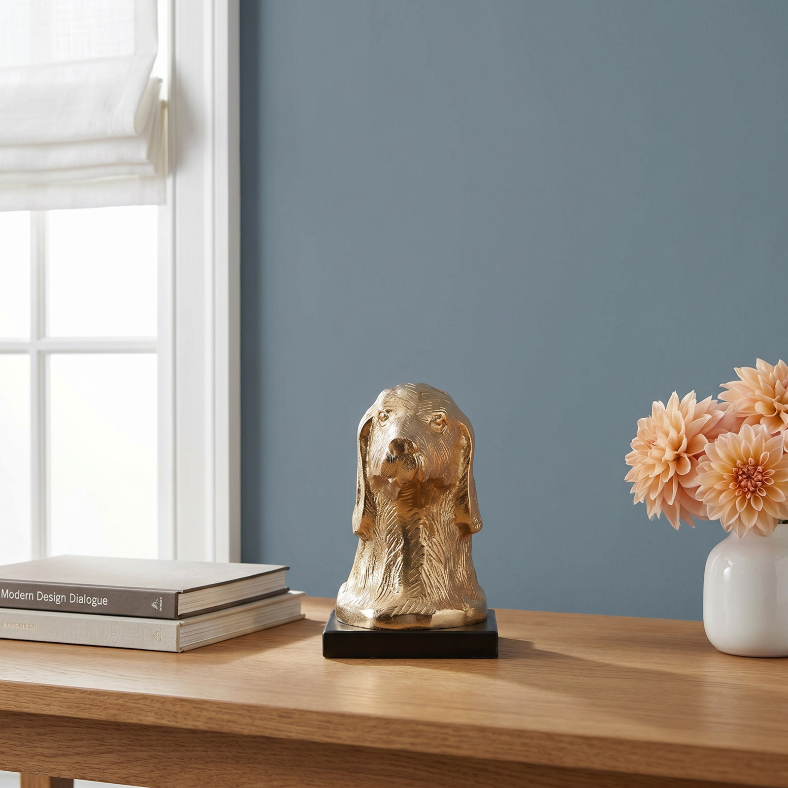 Dog Bust Sculpture