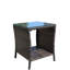 Table basse pour l'extérieur avec 1 table basse en verre trempé transparent -398333992-386170821
