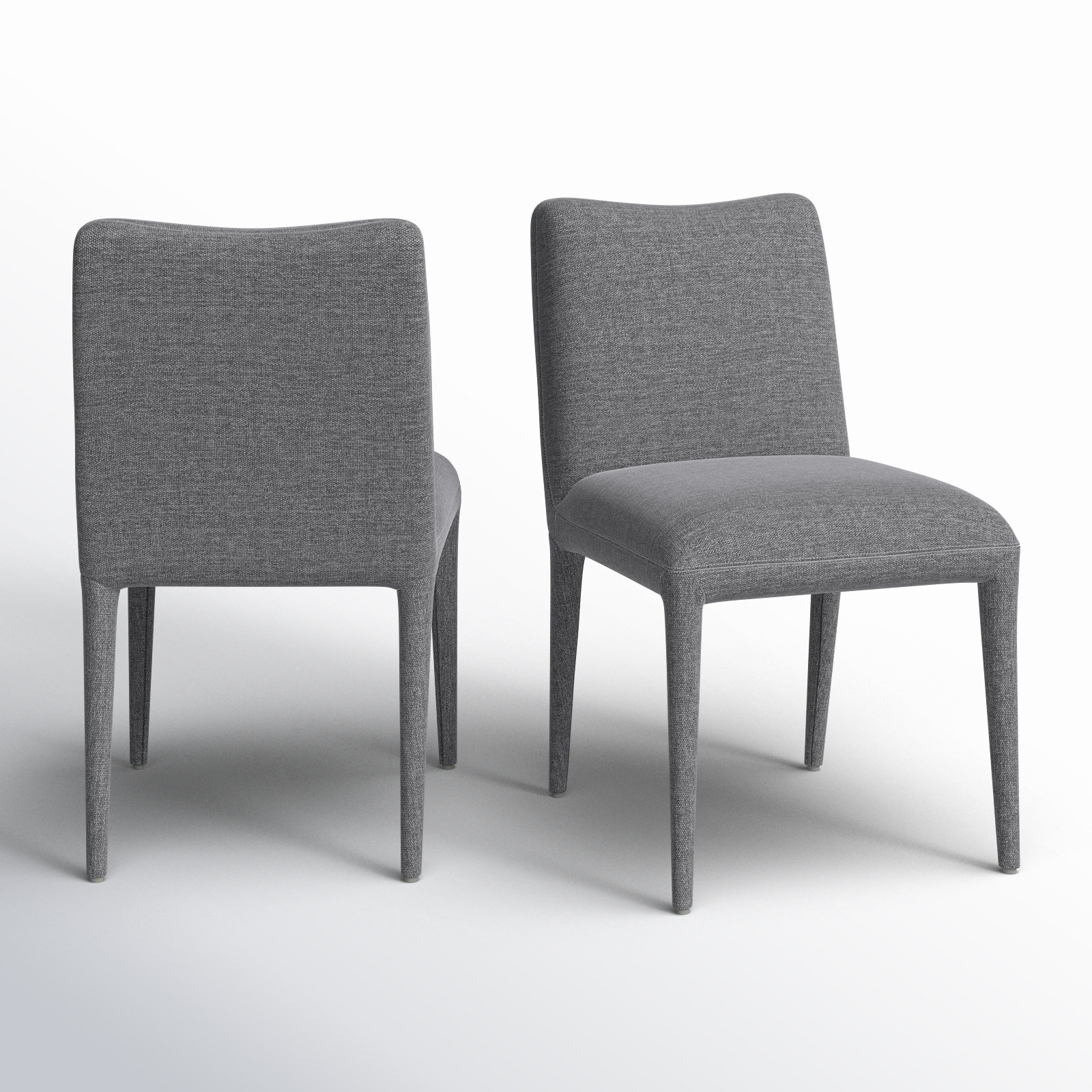 Andersen Dining Chair, Dark Grey Performance Chenille