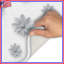 Tapis de bain gris à motif floral-848596211