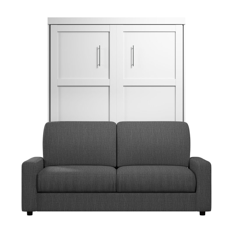 Lit Arlex, Blanc / Gris, Grand