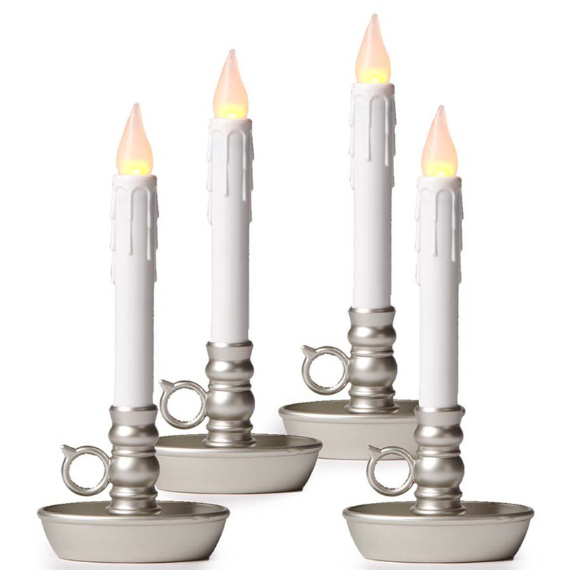Flameless Unscented Candle, Pewter