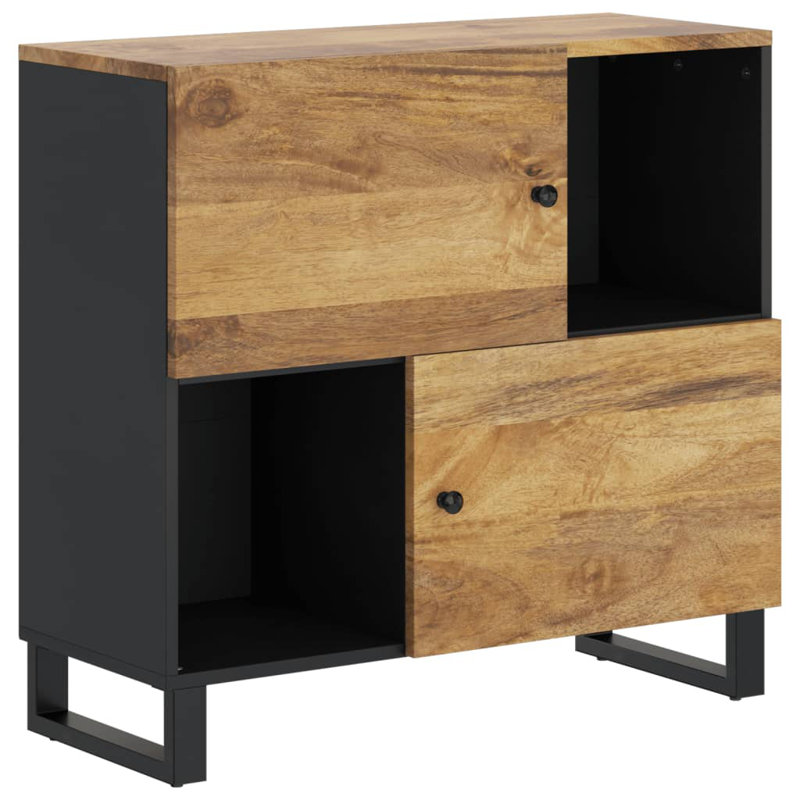 Lorance 80cm Solid Wood Sideboard, Brown