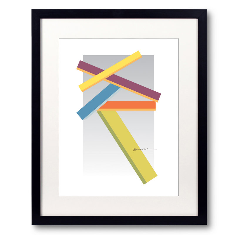 Color Construction Print by Bob Nall, 21.25" H x 17.25" W