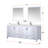 Jacques 84 in. W x 22 in. D Double Bath Vanity, and 34 in. Mirrors-37292516-112957818